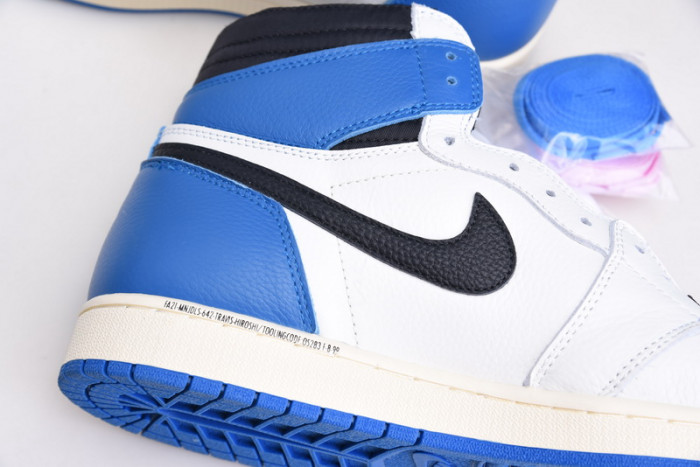 AIR JORDAN 1 TRAVIS SCOTT WHITE BLUE AND BLACK DH3227-105