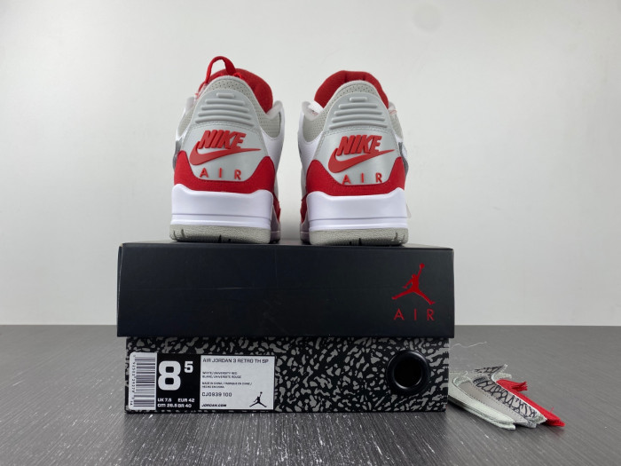 Jordan 3 Retro Tinker White University Red  CJ0939-100