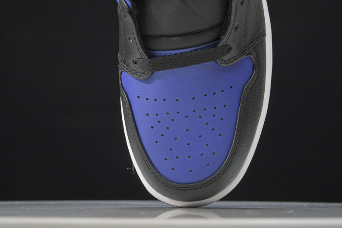 Jordan 1 Mid Hyper Royal Tumbled Leathe  554724-077