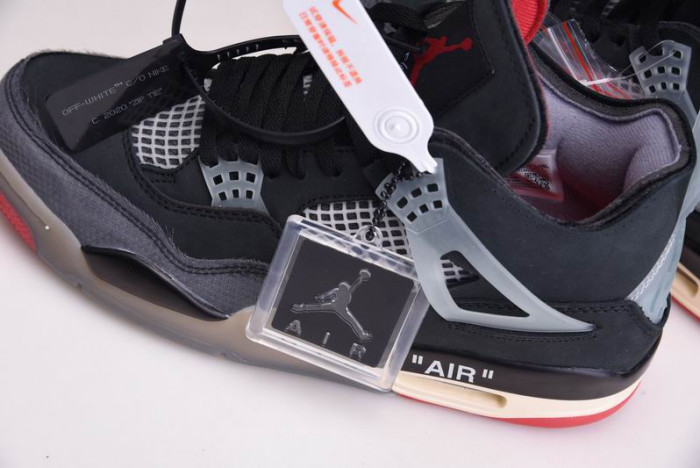 OF x Air Jordan 4 “Bred” CV9388-001
