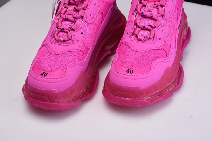 BL TRIPLE S TRAINERS CLEAR SOLE BLUE ADN RED 541624  W09O1 2132