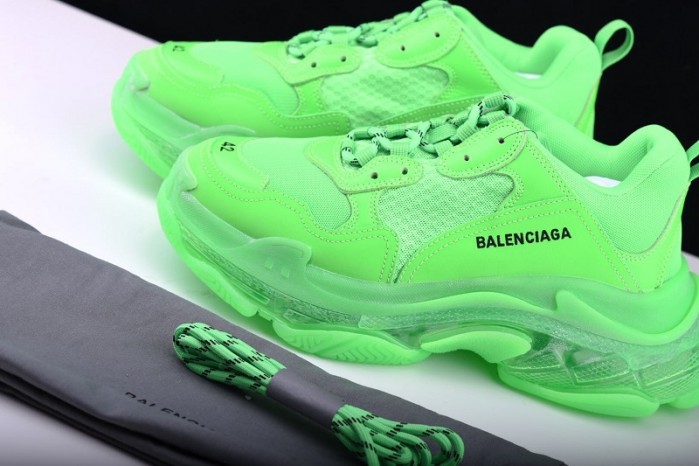 BL Triple S Neon Green - 541624 W09OL 3801