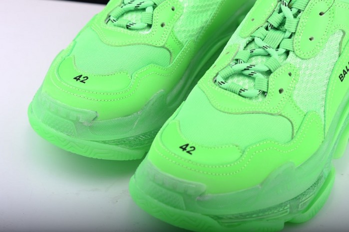 BL Triple S Neon Green - 541624 W09OL 3801